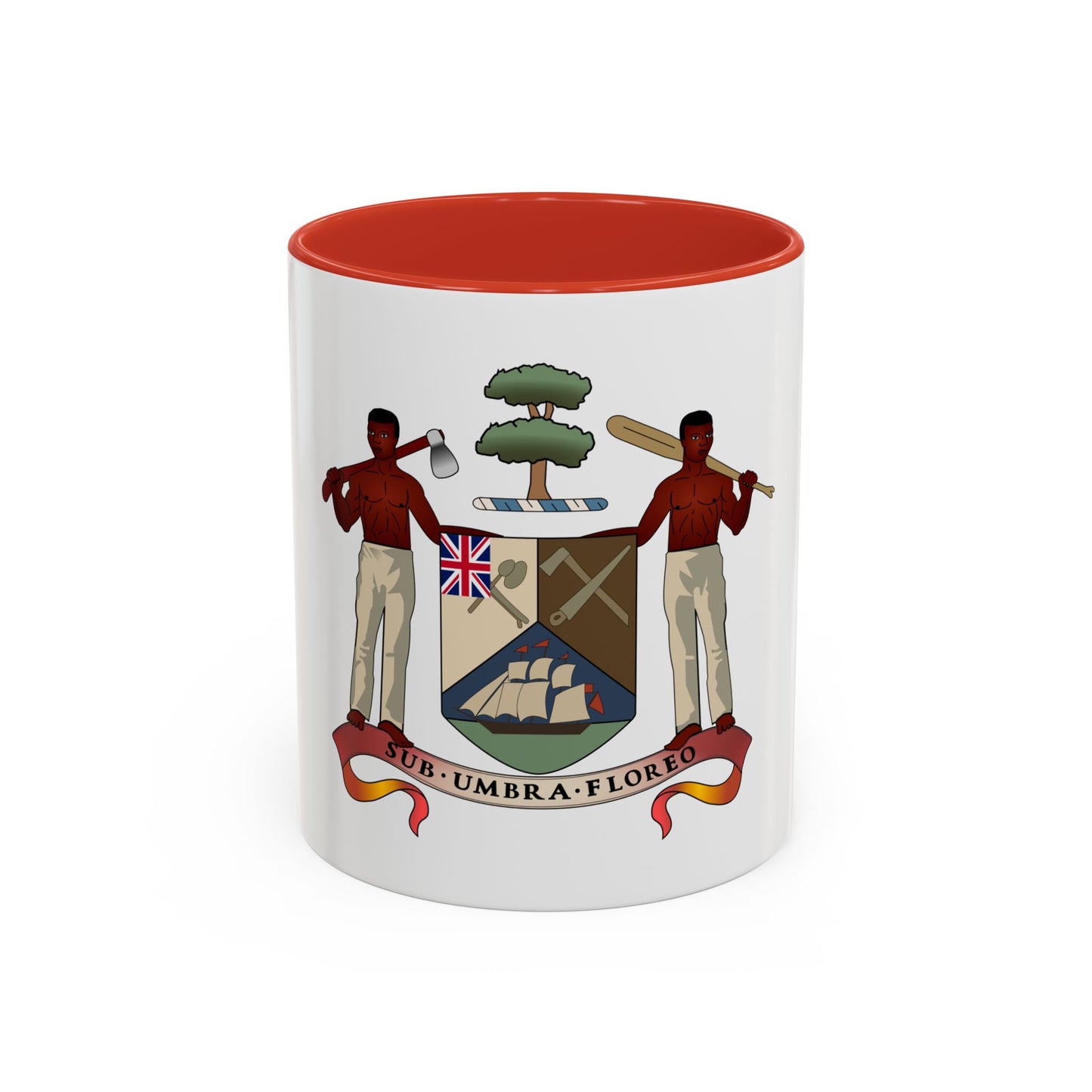 Coat of arms of British Honduras (1907-1967) - Accent Coffee Mug