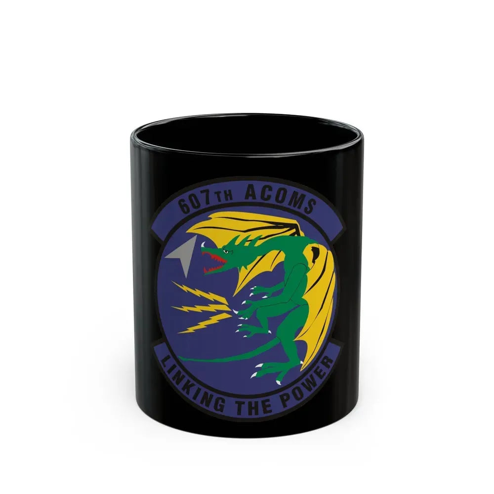 607th Air Communications Squadron (U.S. Air Force) Black Coffee Mug 11oz - Go Mug Yourself