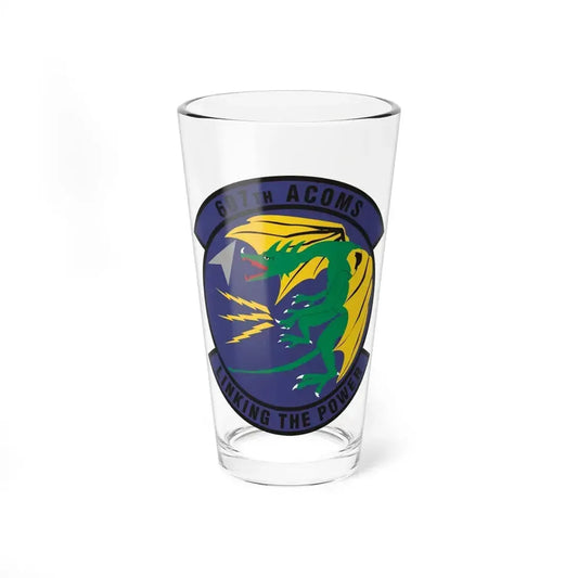 607th Air Communications Squadron (U.S. Air Force) Pint Glass 16oz 16oz - Go Mug Yourself