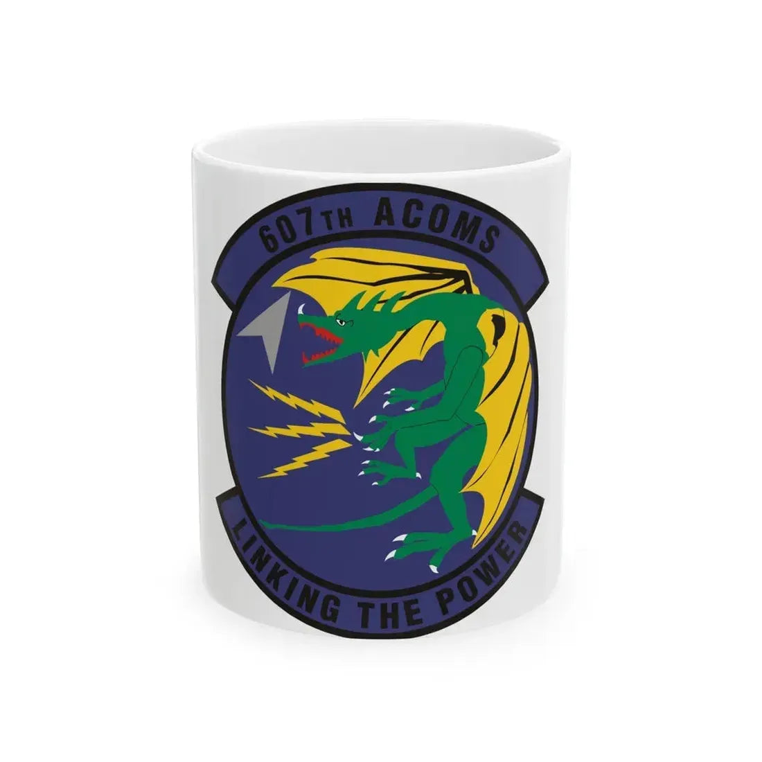 607th Air Communications Squadron (U.S. Air Force) White Coffee Mug 11oz - Go Mug Yourself