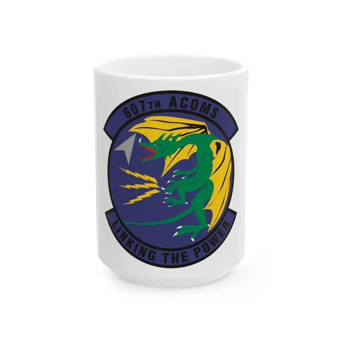 607th Air Communications Squadron (U.S. Air Force) White Coffee Mug 15oz - Go Mug Yourself
