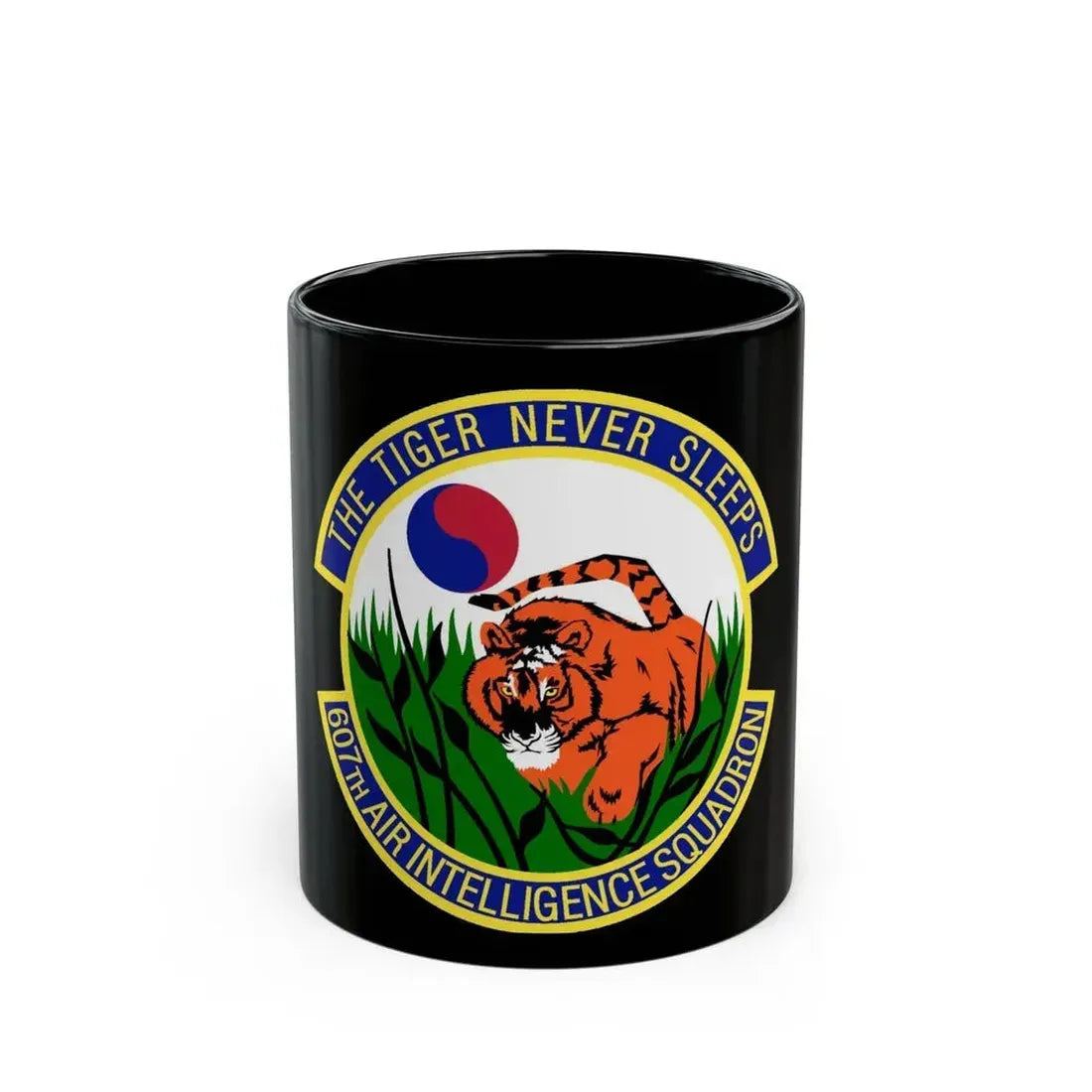 607th Air Intelligence Squadron (U.S. Air Force) Black Coffee Mug 11oz - Go Mug Yourself