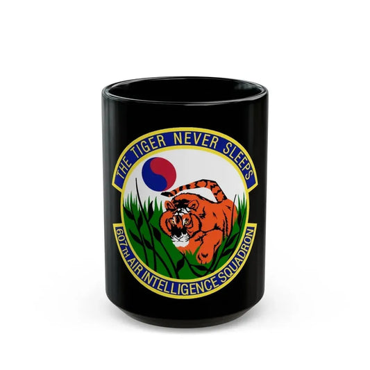607th Air Intelligence Squadron (U.S. Air Force) Black Coffee Mug 15oz - Go Mug Yourself