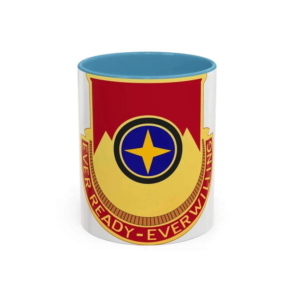 607th Armored Field Artillery Battalion (U.S. Army) Accent Coffee Mug 11oz Light Blue - Go Mug Yourself