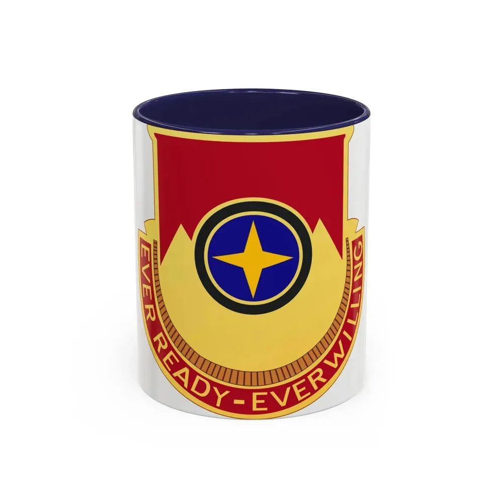 607th Armored Field Artillery Battalion (U.S. Army) Accent Coffee Mug 11oz Navy - Go Mug Yourself
