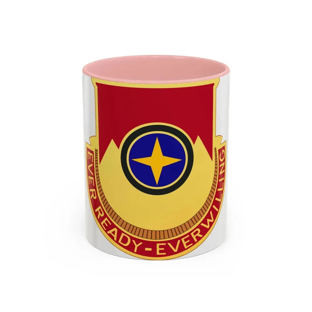 607th Armored Field Artillery Battalion (U.S. Army) Accent Coffee Mug 11oz Pink - Go Mug Yourself
