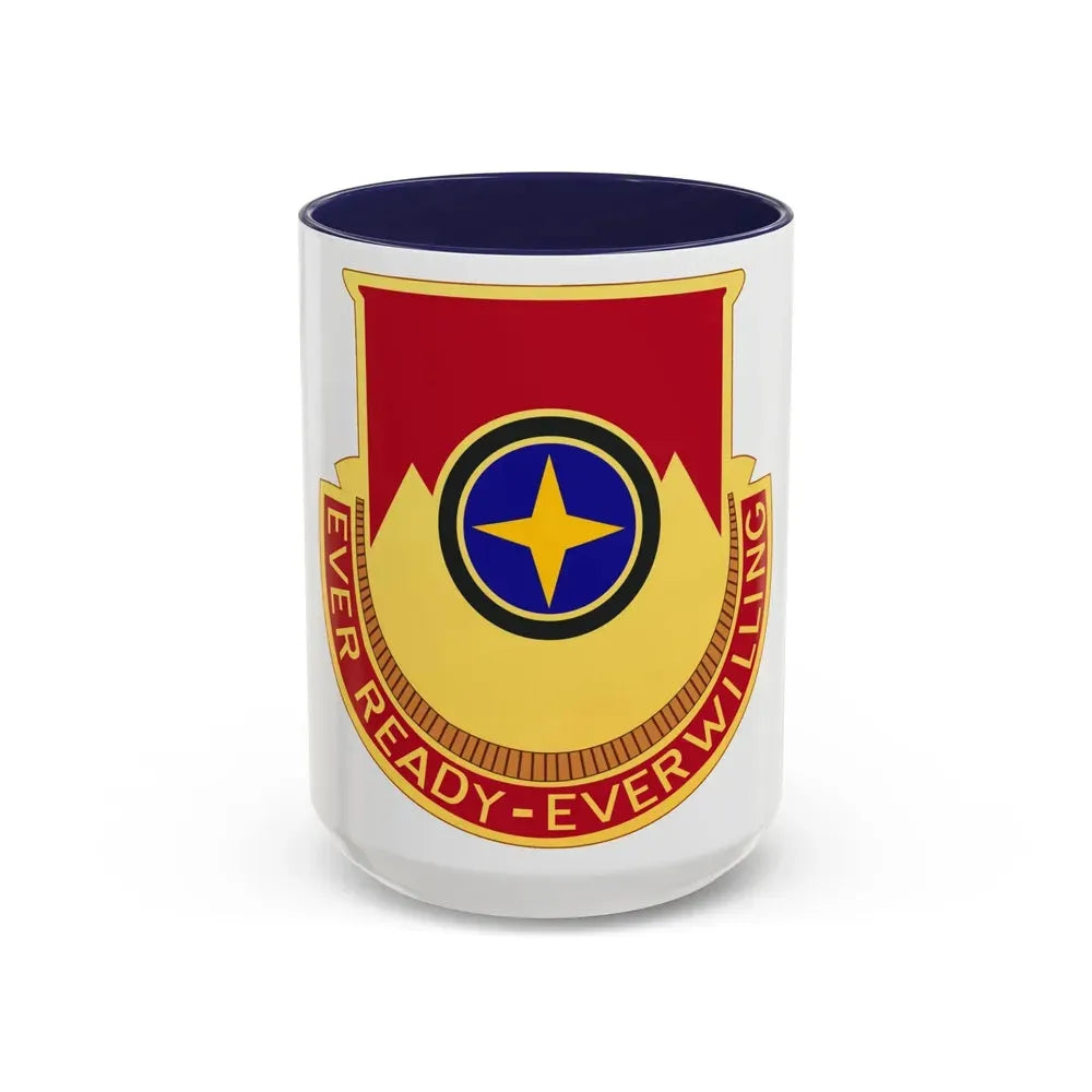 607th Armored Field Artillery Battalion (U.S. Army) Accent Coffee Mug 15oz Navy - Go Mug Yourself