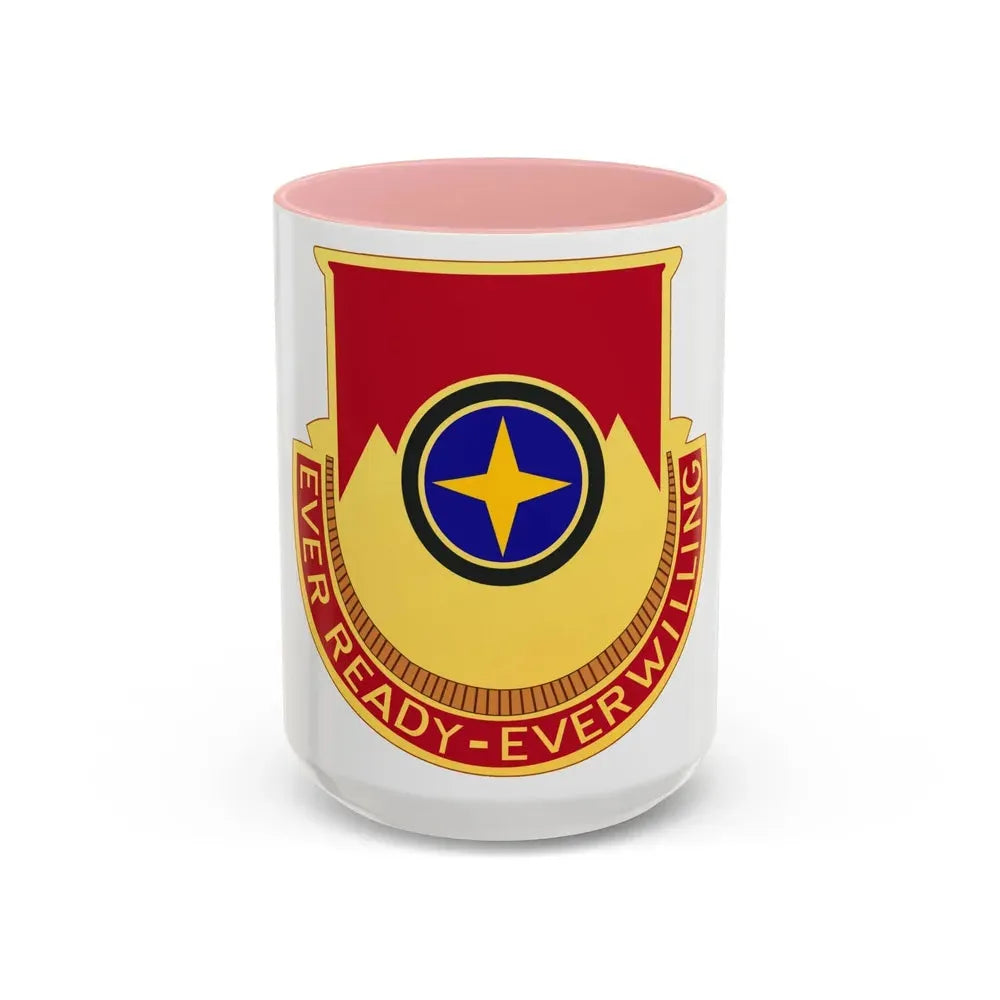 607th Armored Field Artillery Battalion (U.S. Army) Accent Coffee Mug 15oz Pink - Go Mug Yourself