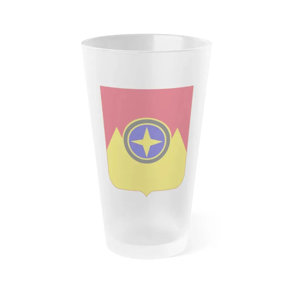 607th Armored Field Artillery Battalion v2 (U.S. Army) Frosted Pint Glass 16oz 16oz Frosted - Go Mug Yourself