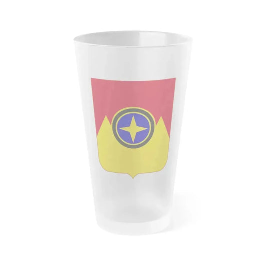 607th Armored Field Artillery Battalion v2 (U.S. Army) Frosted Pint Glass 16oz 16oz Frosted - Go Mug Yourself