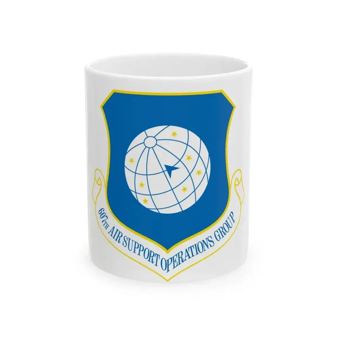 607th ASOGR (U.S. Air Force) White Coffee Mug 11oz - Go Mug Yourself
