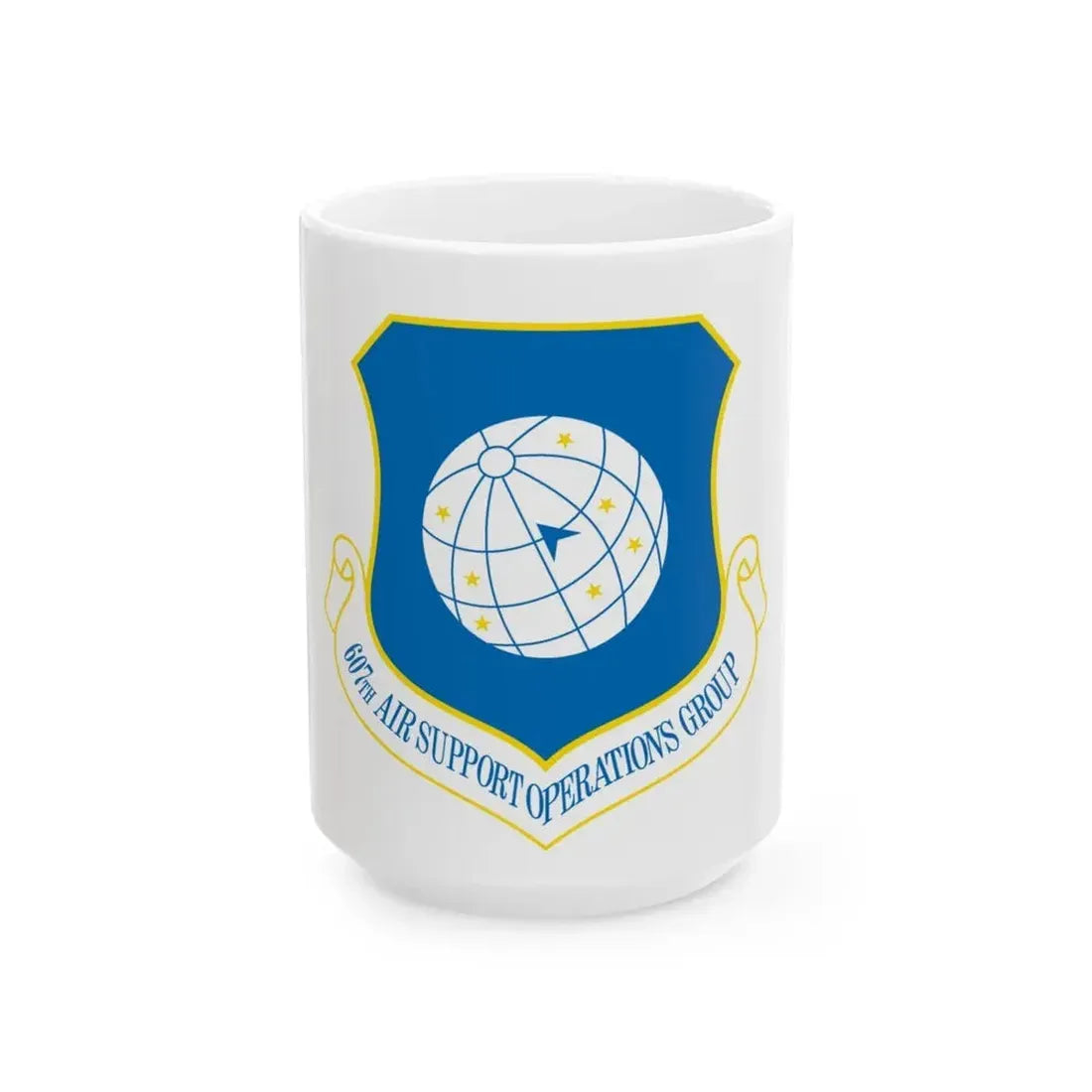 607th ASOGR (U.S. Air Force) White Coffee Mug 15oz - Go Mug Yourself