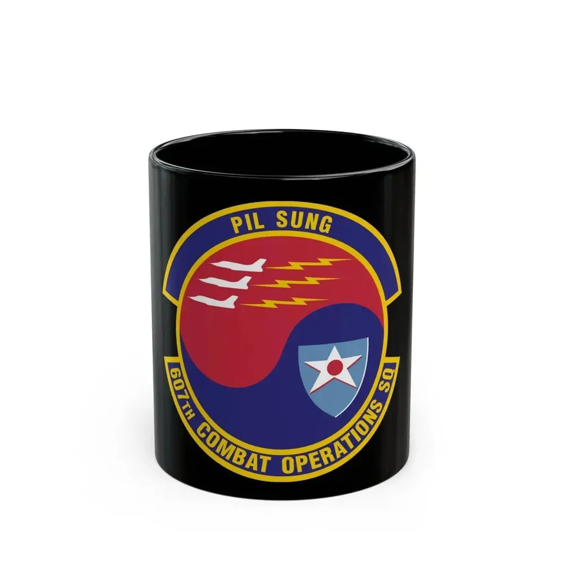 607th Combat Operations Squadron (U.S. Air Force) Black Coffee Mug 11oz - Go Mug Yourself