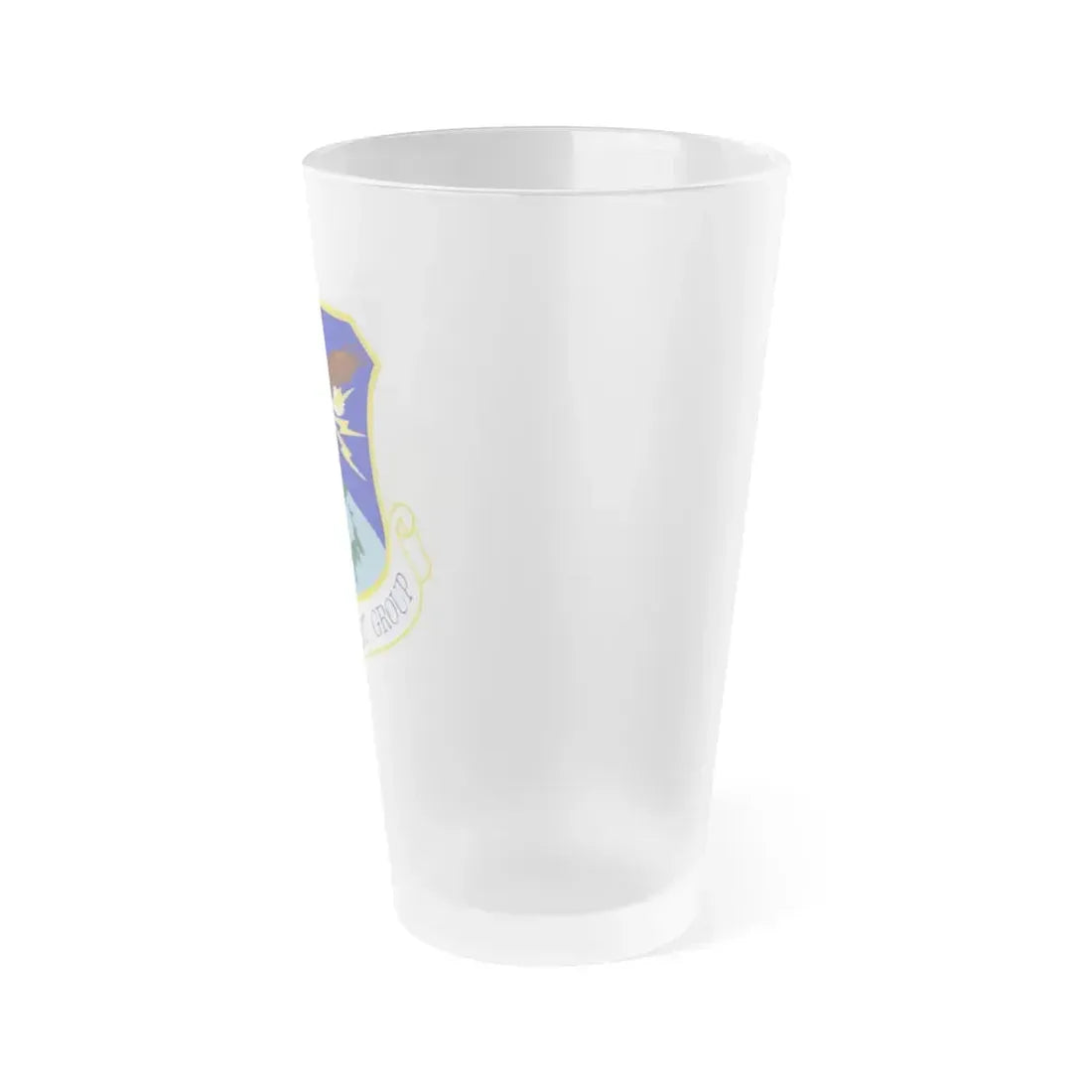 607th Support Group (U.S. Air Force) Frosted Pint Glass 16oz - Go Mug Yourself