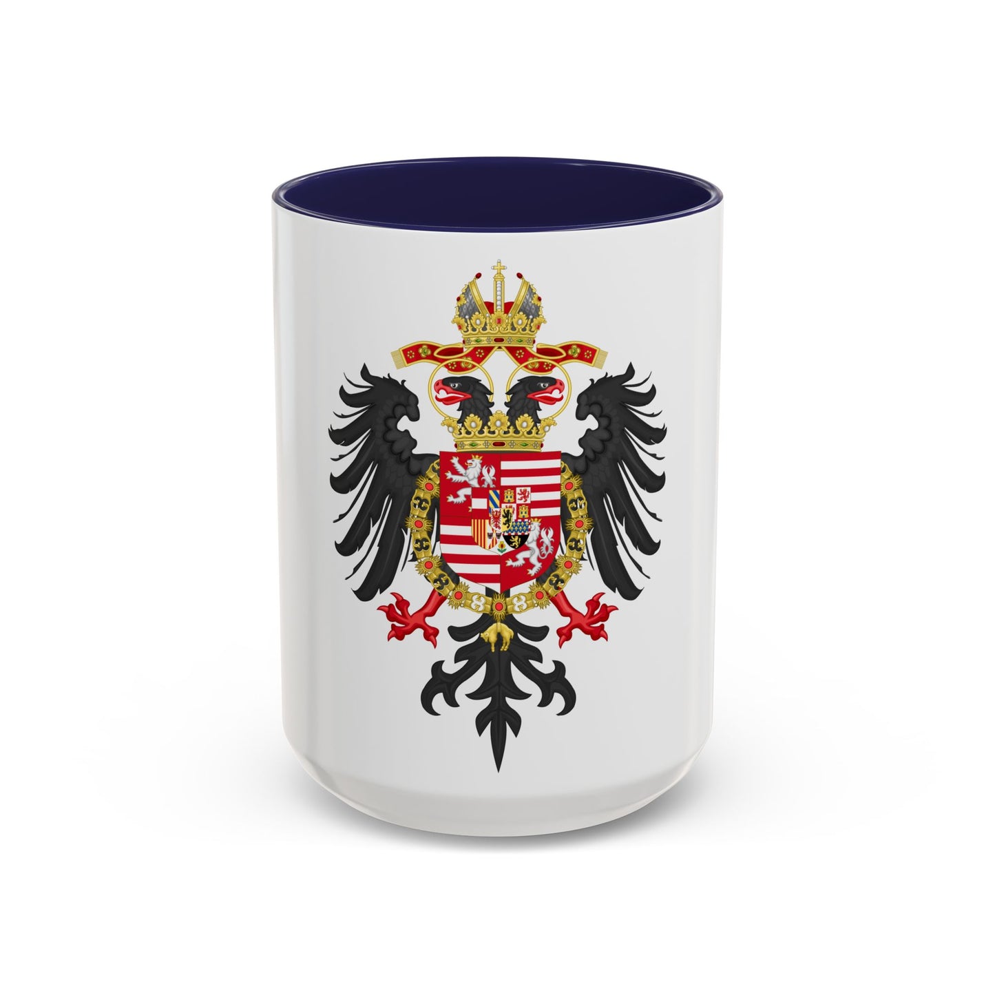 Greater Coat of Arms of Ferdinand I, Holy Roman Emperor - Accent Coffee Mug