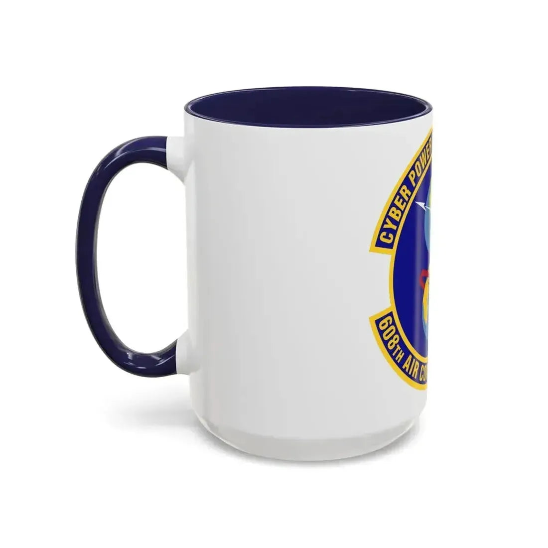 608th Air Communications Squadron (U.S. Air Force) Accent Coffee Mug - Go Mug Yourself