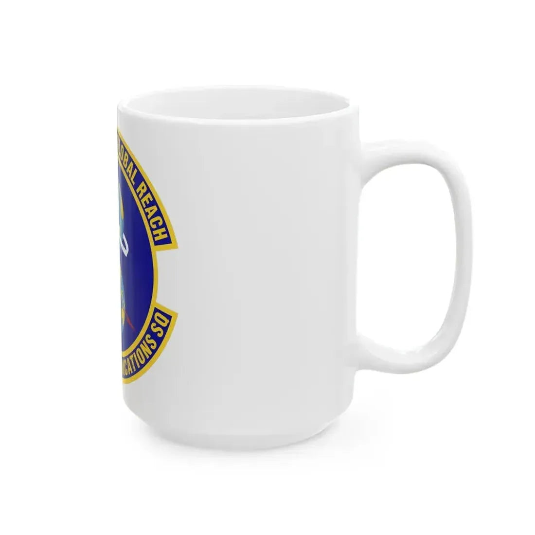608th Air Communications Squadron (U.S. Air Force) White Coffee Mug - Go Mug Yourself