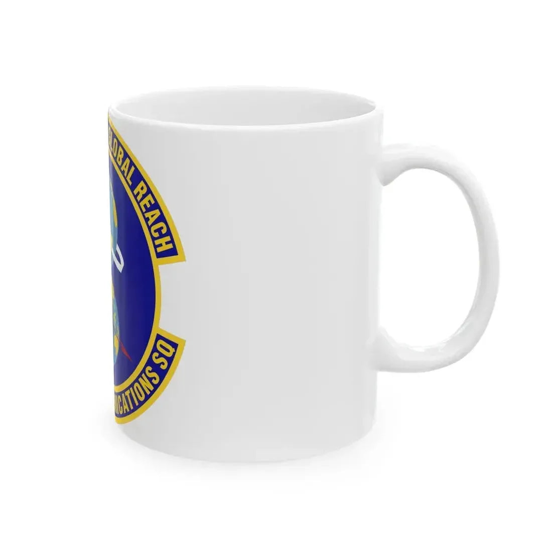 608th Air Communications Squadron (U.S. Air Force) White Coffee Mug - Go Mug Yourself
