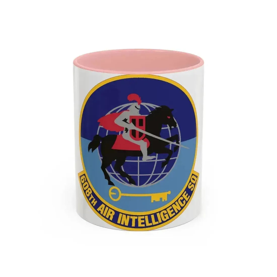 608th Air Intelligence Squadron (U.S. Air Force) Accent Coffee Mug 11oz Pink - Go Mug Yourself