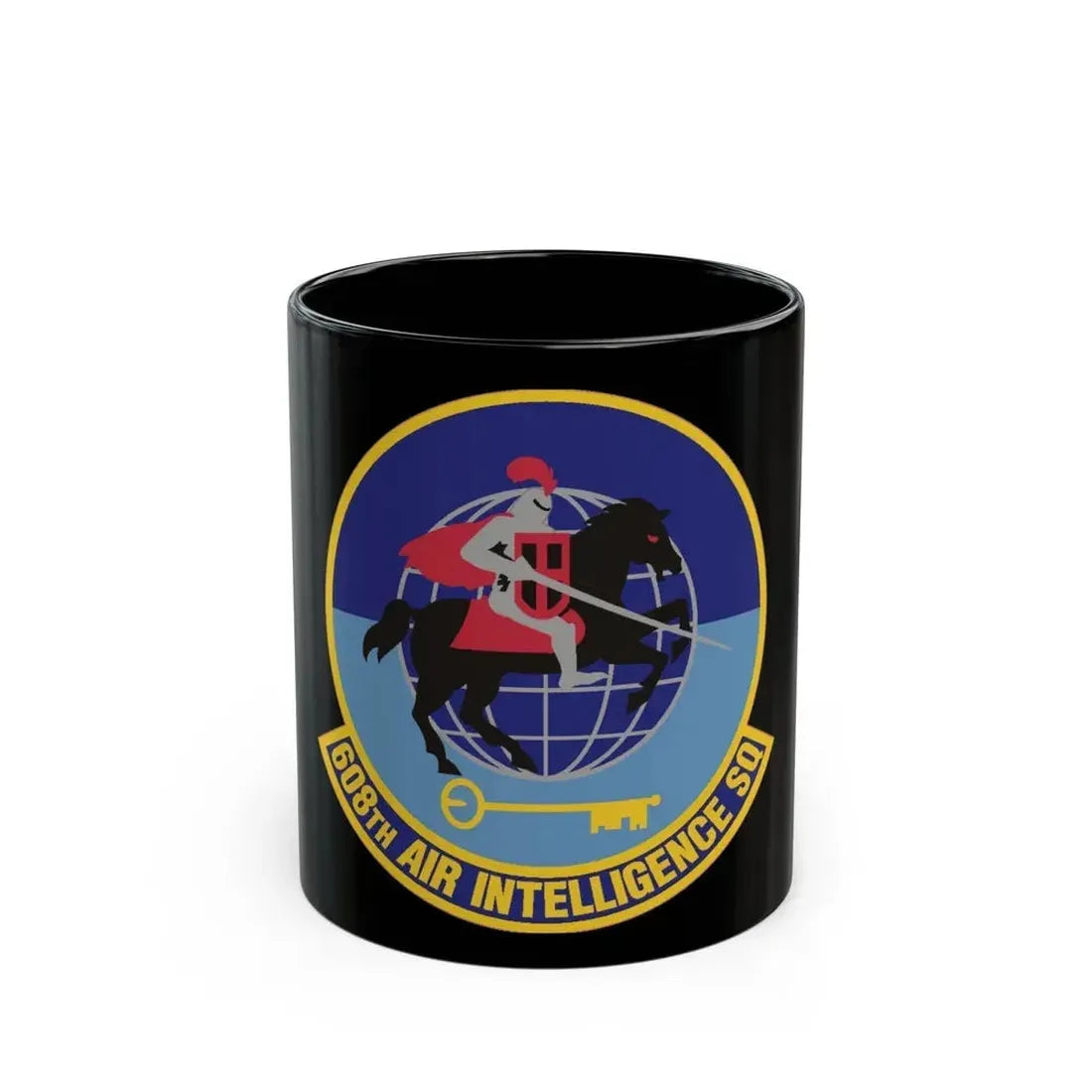 608th Air Intelligence Squadron (U.S. Air Force) Black Coffee Mug 11oz - Go Mug Yourself