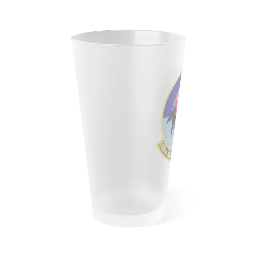 608th Air Intelligence Squadron (U.S. Air Force) Frosted Pint Glass 16oz - Go Mug Yourself