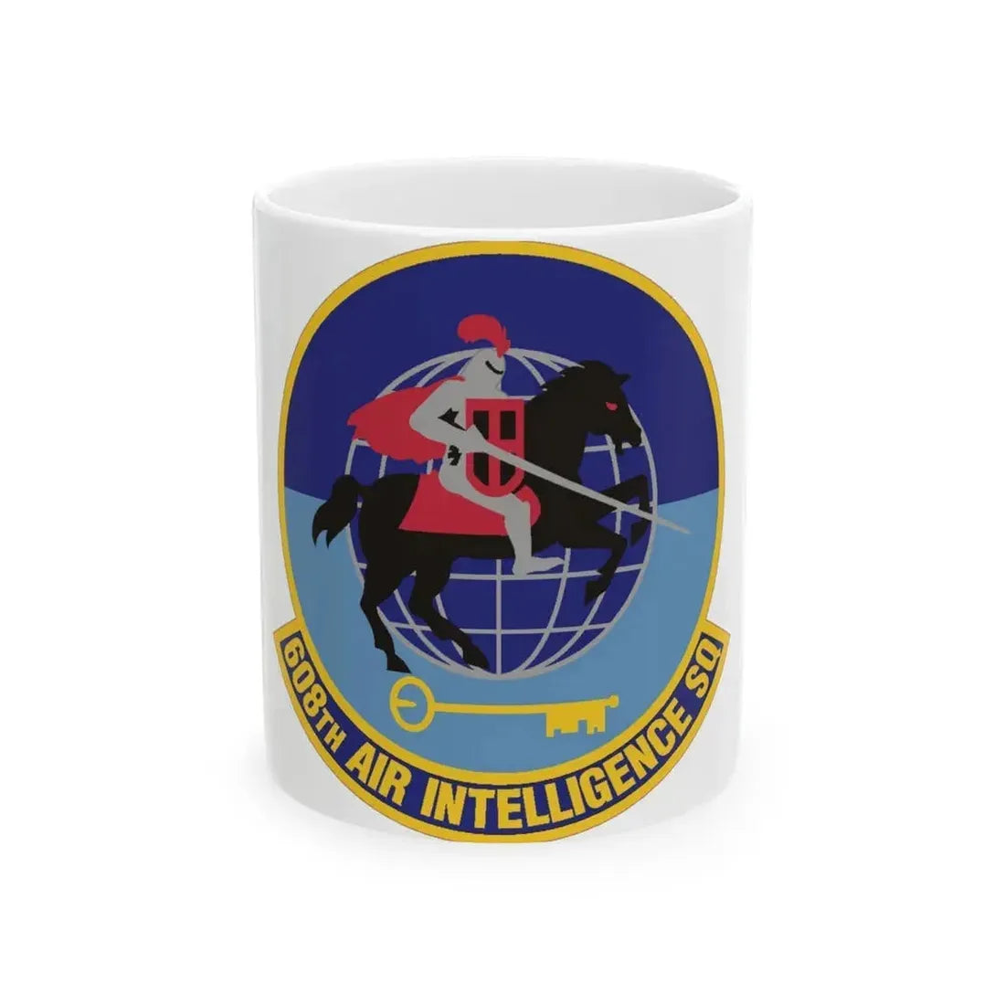 608th Air Intelligence Squadron (U.S. Air Force) White Coffee Mug 11oz - Go Mug Yourself