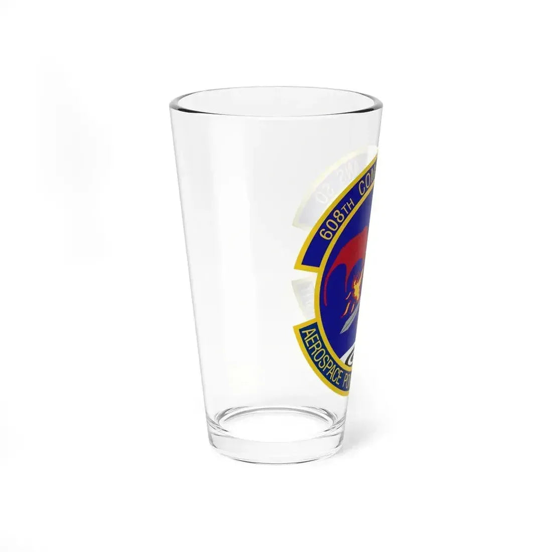 608th Combat Plans Squadron (U.S. Air Force) Pint Glass 16oz - Go Mug Yourself