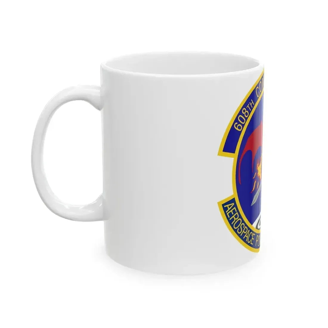 608th Combat Plans Squadron (U.S. Air Force) White Coffee Mug - Go Mug Yourself