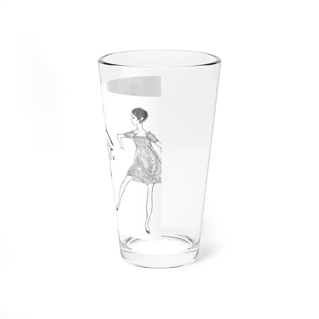 60s Chicks (Center drawing by K. Place, 1963) (Magazine Illustration) Pint Glass 16oz - Go Mug Yourself