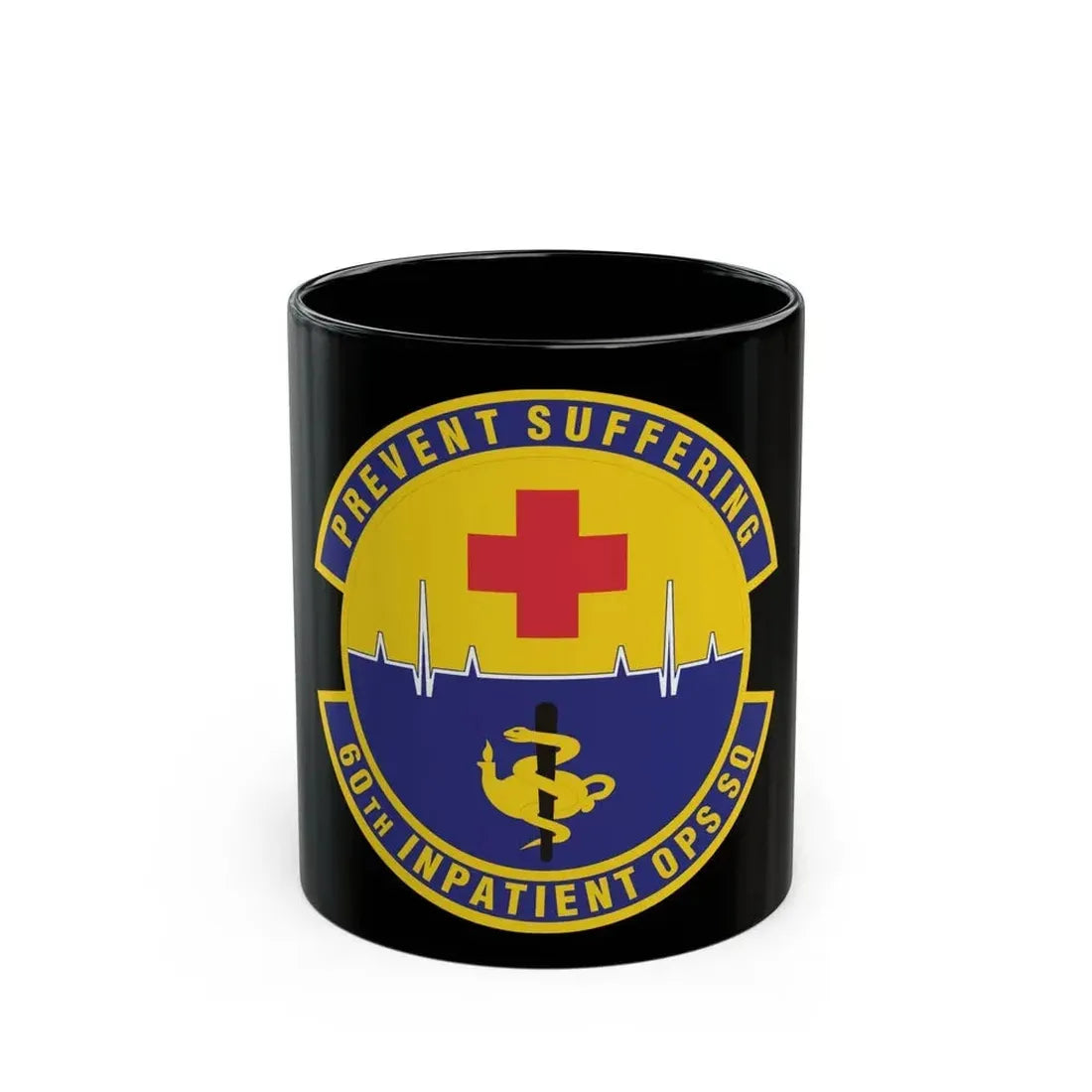 60th Inpatient Operations Squadron (U.S. Air Force) Black Coffee Mug 11oz - Go Mug Yourself