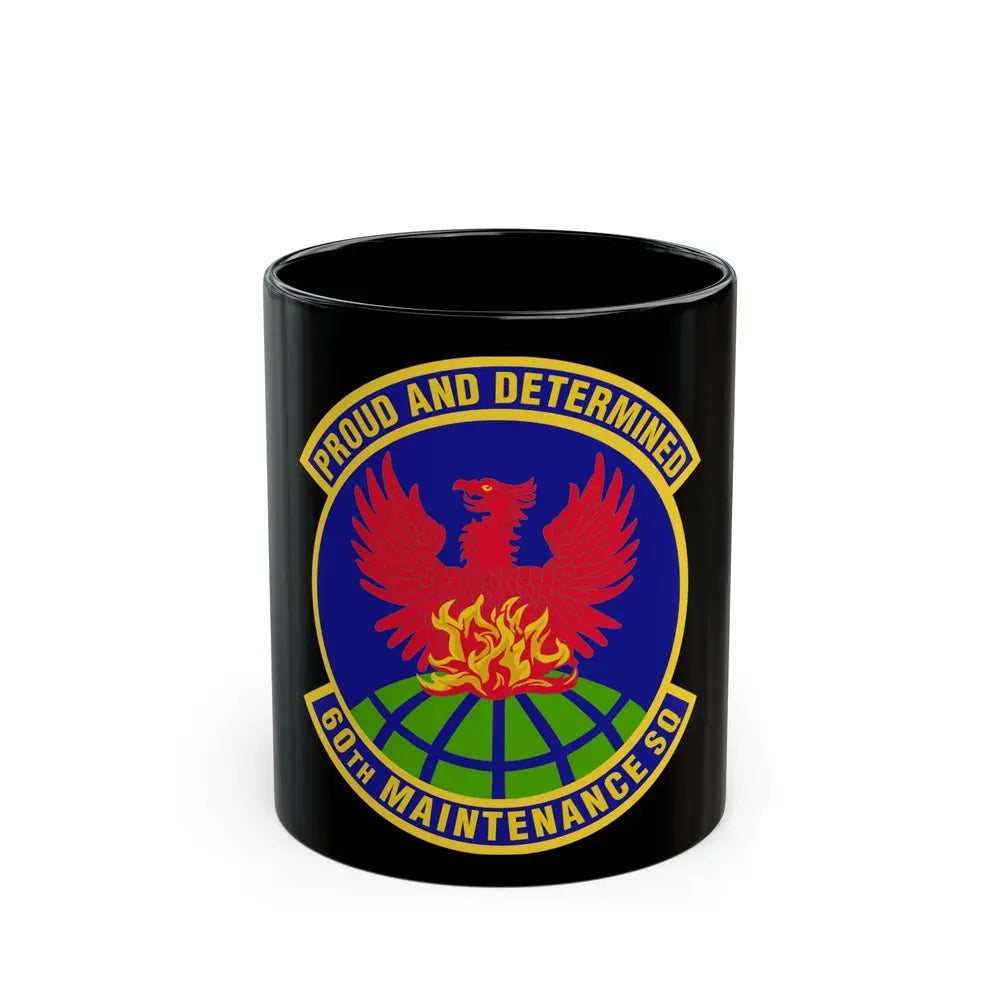 60th Maintenance Squadron (U.S. Air Force) Black Coffee Mug 11oz - Go Mug Yourself