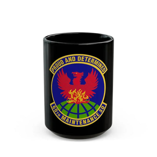 60th Maintenance Squadron (U.S. Air Force) Black Coffee Mug 15oz - Go Mug Yourself