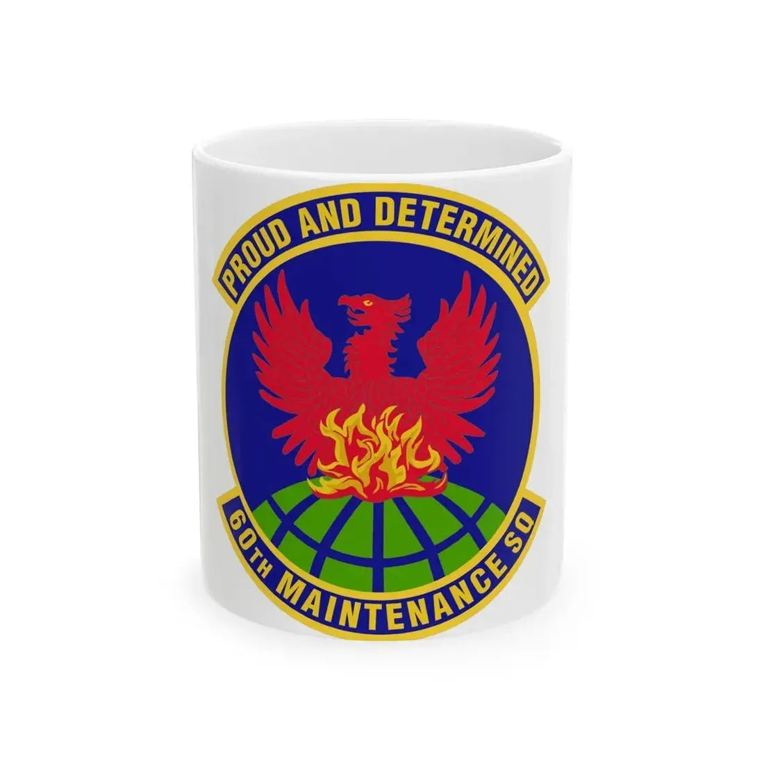 60th Maintenance Squadron (U.S. Air Force) White Coffee Mug 11oz - Go Mug Yourself