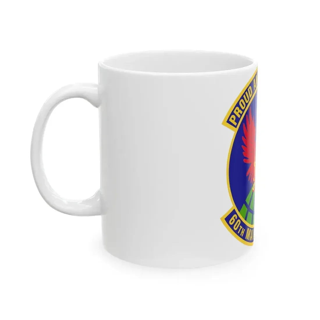 60th Maintenance Squadron (U.S. Air Force) White Coffee Mug - Go Mug Yourself