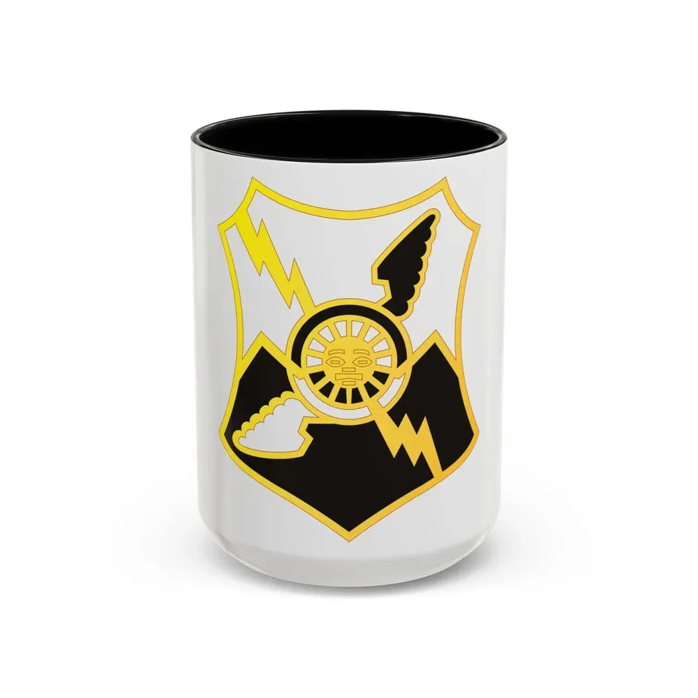 61 Air Defense Artillery Regiment (U.S. Army) Accent Coffee Mug 15oz Black - Go Mug Yourself