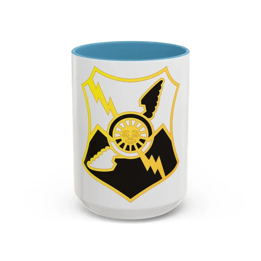61 Air Defense Artillery Regiment (U.S. Army) Accent Coffee Mug 15oz Light Blue - Go Mug Yourself