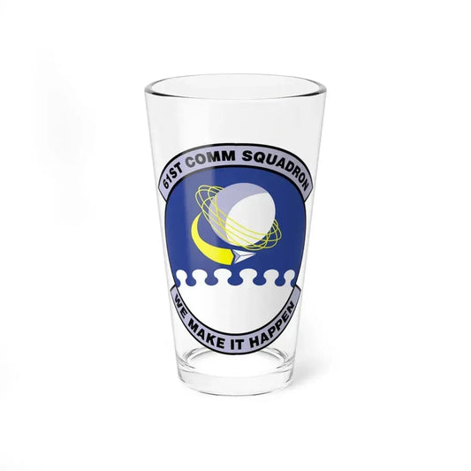 61 Communications Squadron AFSPC (U.S. Air Force) Pint Glass 16oz 16oz - Go Mug Yourself