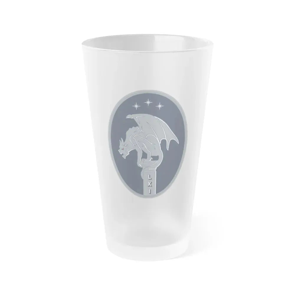 61 Cyberspace Squadron (U.S. Space Force) Frosted Pint Glass 16oz Default Title - Go Mug Yourself