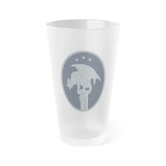 61 Cyberspace Squadron (U.S. Space Force) Frosted Pint Glass 16oz Default Title - Go Mug Yourself