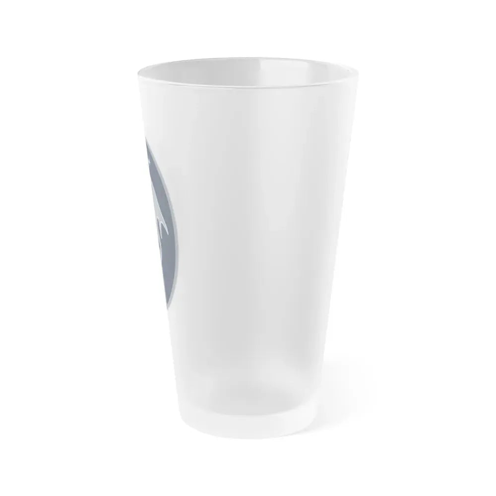 61 Cyberspace Squadron (U.S. Space Force) Frosted Pint Glass 16oz - Go Mug Yourself