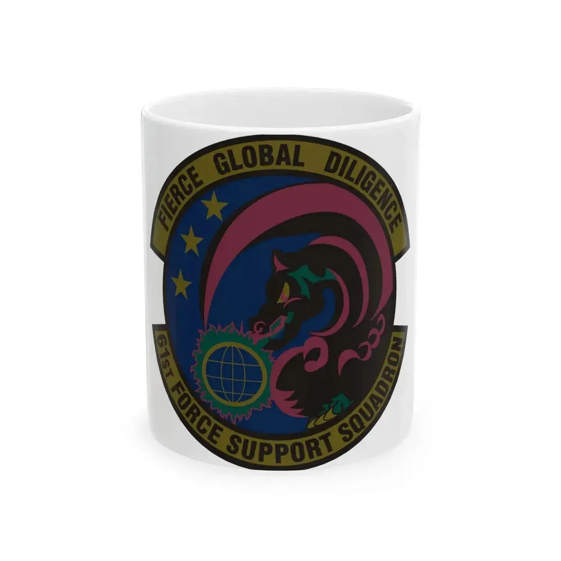 61 Force Support Squadron AFSPC (U.S. Air Force) White Coffee Mug 11oz - Go Mug Yourself