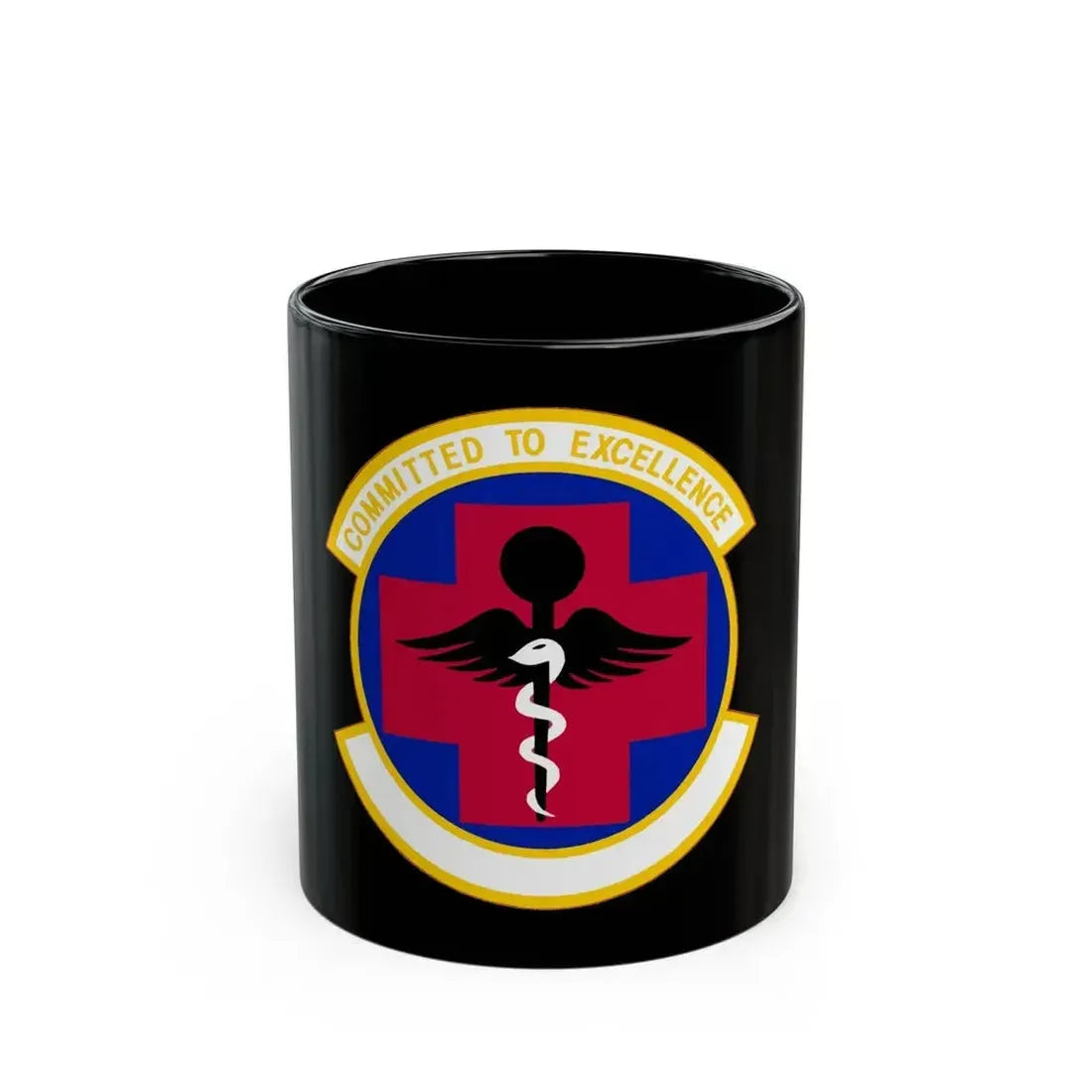 61 Medical Squadron AFSPC (U.S. Air Force) Black Coffee Mug 11oz - Go Mug Yourself