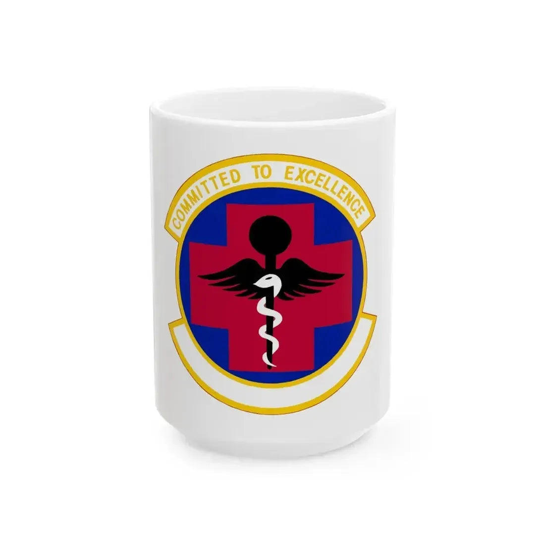 61 Medical Squadron AFSPC (U.S. Air Force) White Coffee Mug 15oz - Go Mug Yourself