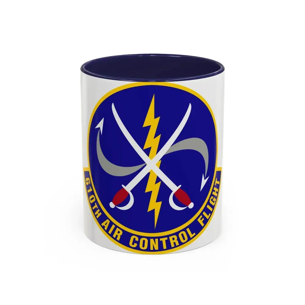 610 Air Control Flight PACAF (U.S. Air Force) Accent Coffee Mug 11oz Navy - Go Mug Yourself