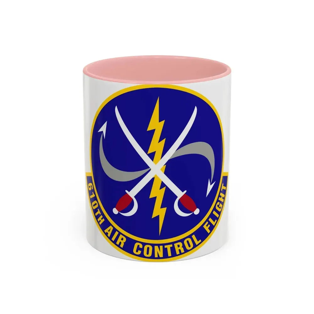 610 Air Control Flight PACAF (U.S. Air Force) Accent Coffee Mug 11oz Pink - Go Mug Yourself