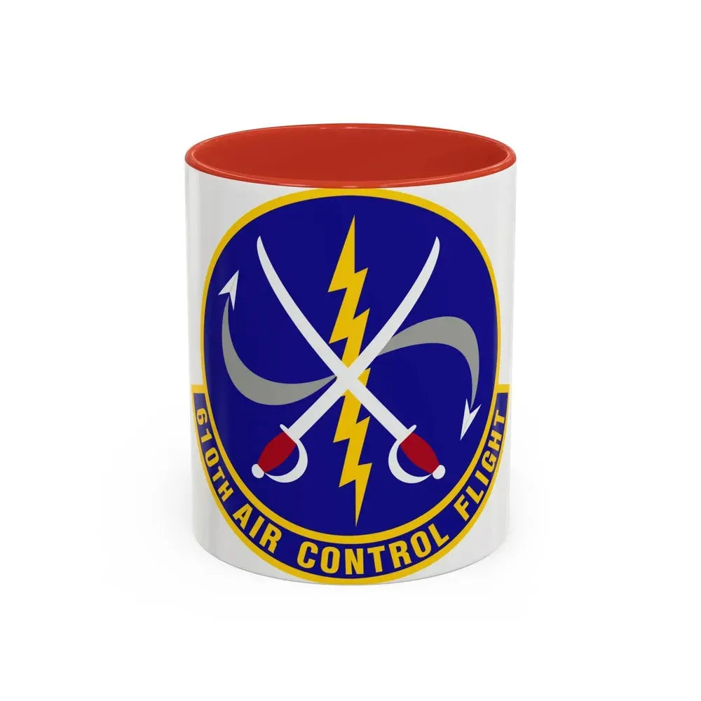 610 Air Control Flight PACAF (U.S. Air Force) Accent Coffee Mug 11oz Red - Go Mug Yourself