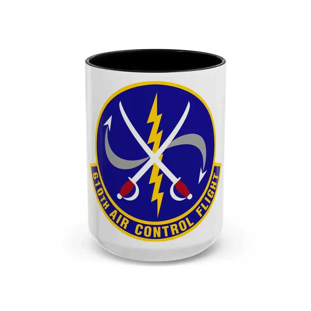 610 Air Control Flight PACAF (U.S. Air Force) Accent Coffee Mug 15oz Black - Go Mug Yourself