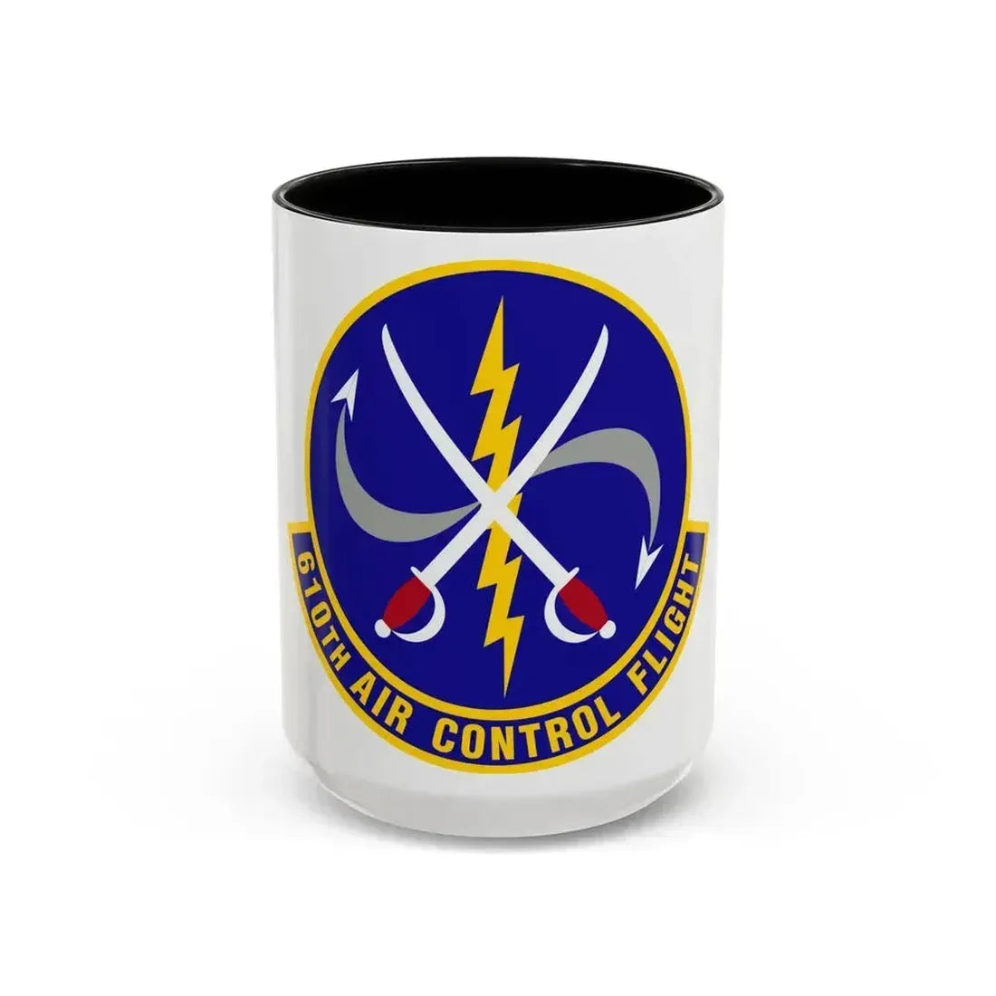 610 Air Control Flight PACAF (U.S. Air Force) Accent Coffee Mug 15oz Black - Go Mug Yourself