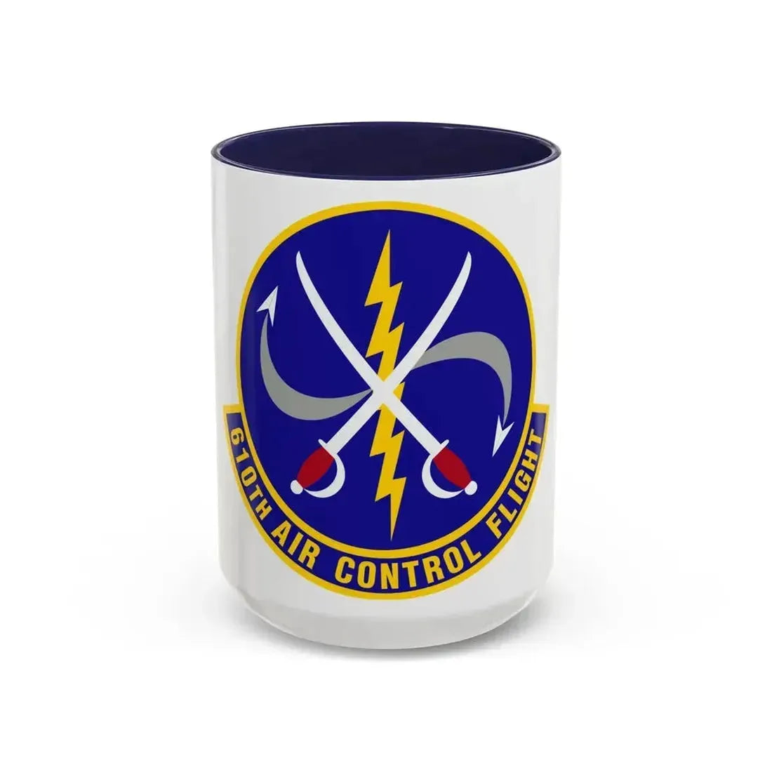 610 Air Control Flight PACAF (U.S. Air Force) Accent Coffee Mug 15oz Navy - Go Mug Yourself