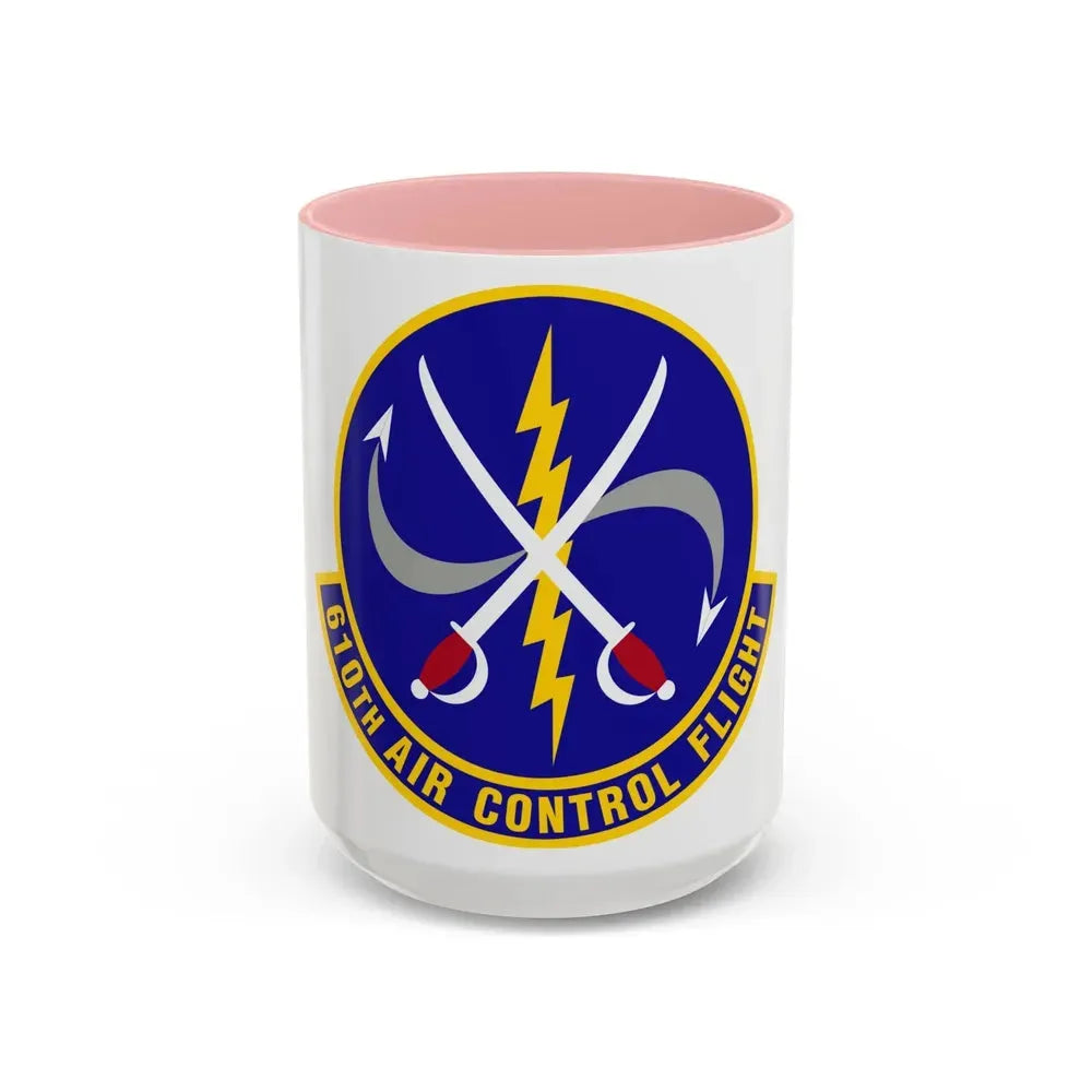 610 Air Control Flight PACAF (U.S. Air Force) Accent Coffee Mug 15oz Pink - Go Mug Yourself